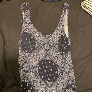 Divided pattern romper